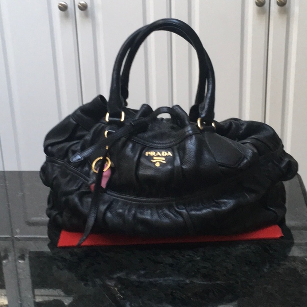 Prada Saffiano Leather Satchel Bag